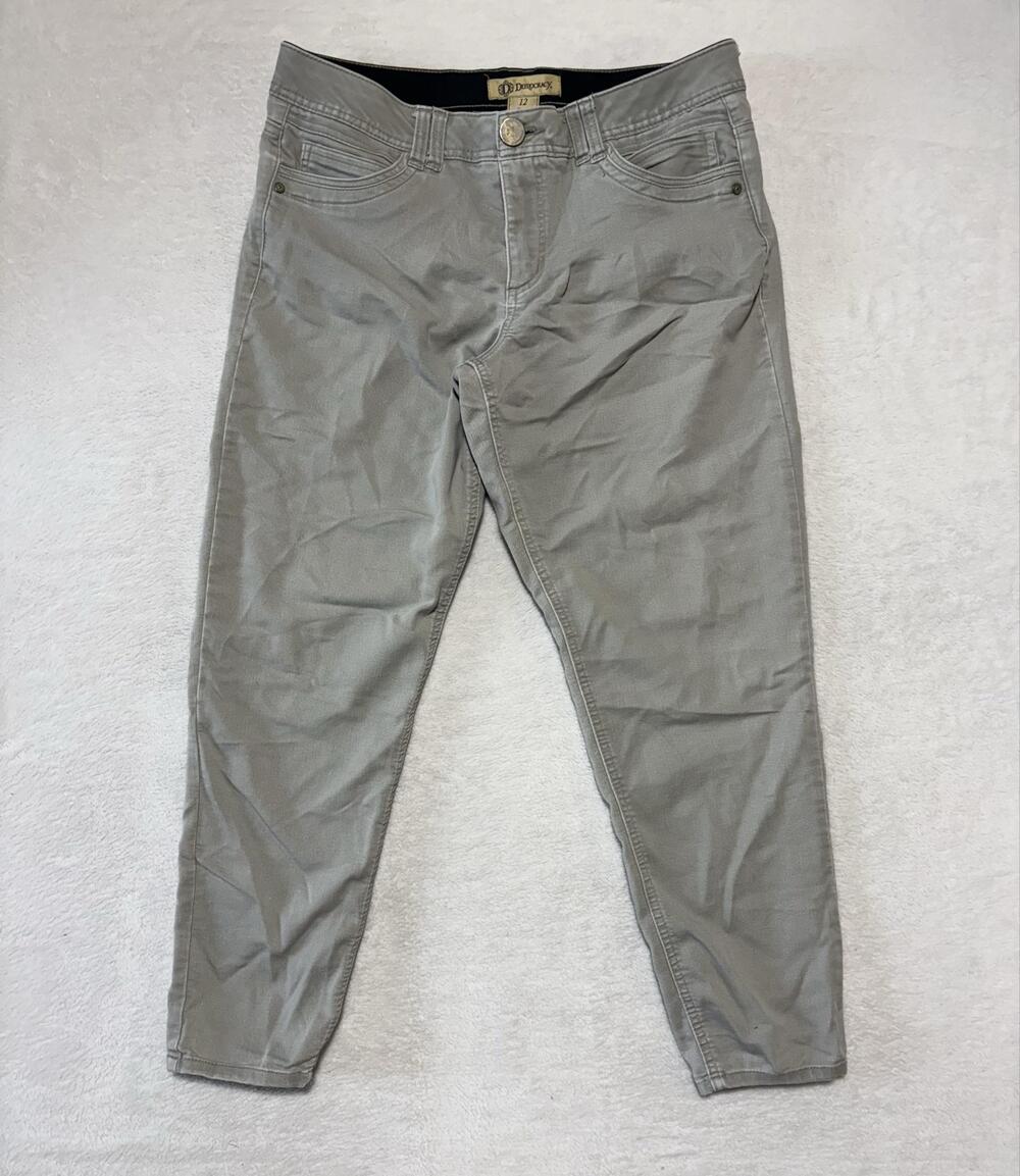 Democracy Jeans Womens 12 Gray Skinny Ab Technology Stretch Denim